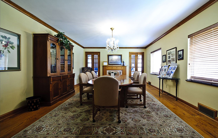 Family arrangement conference room at B.J. Meyer Sons Funeral Home